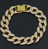 Drip Icy Cuban Chain Bracelet + Diamond Necklace + Watch Set