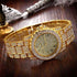 Drizzy Geometric Chain Bracelet + Watch Set