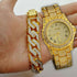 Drizzy Geometric Chain Bracelet + Watch Set