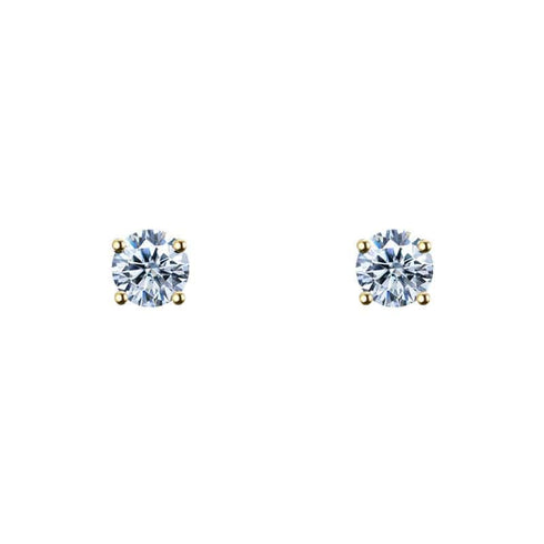10k Solid Gold Moissanite Earrings