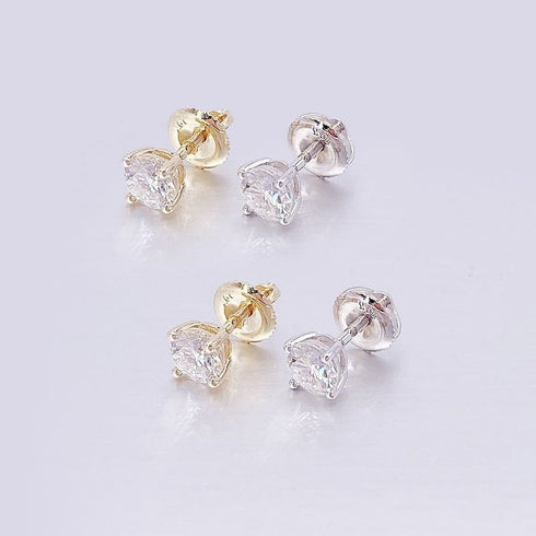 10k Solid Gold Moissanite Earrings