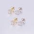 10k Solid Gold Moissanite Earrings