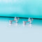 10k Solid Gold Moissanite Earrings