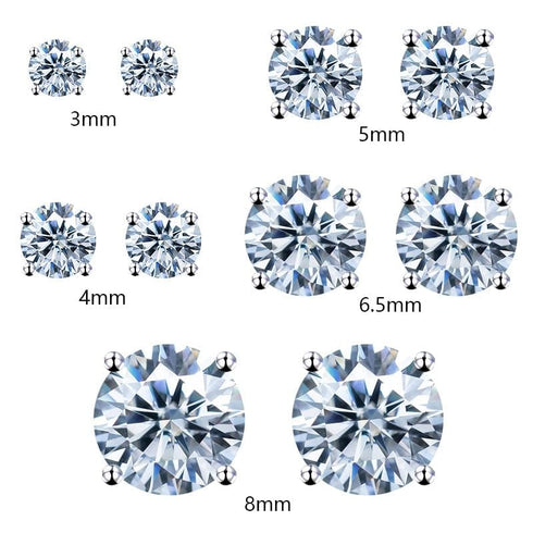 10k Solid Gold Moissanite Earrings