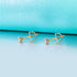 10k Solid Gold Moissanite Earrings