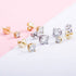 925 Sterling Silver 0.1-0.5 VVS Carat Moissanite Stud Earrings