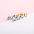 925 Sterling Silver 0.1-0.5 VVS Carat Moissanite Stud Earrings
