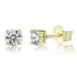 925 Sterling Silver 0.1-0.5 VVS Carat Moissanite Stud Earrings