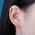 925 Sterling Silver 0.1-0.5 VVS Carat Moissanite Stud Earrings