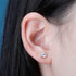 925 Sterling Silver 0.1-0.5 VVS Carat Moissanite Stud Earrings