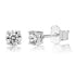 925 Sterling Silver 0.1-0.5 VVS Carat Moissanite Stud Earrings