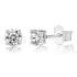 925 Sterling Silver 0.1-0.5 VVS Carat Moissanite Stud Earrings