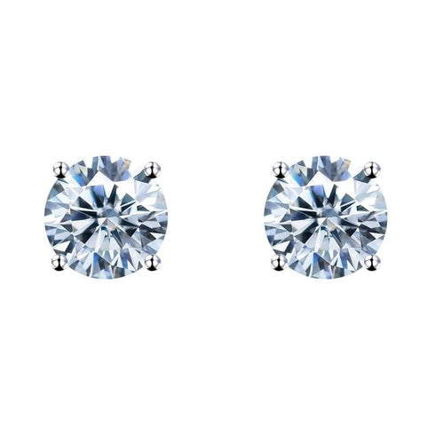 10k Solid Gold Moissanite Earrings