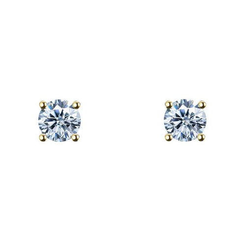 10k Solid Gold Moissanite Earrings