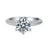 2CT Moissanite 925 Sterling Silver Ring