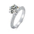 2CT Moissanite 925 Sterling Silver Ring