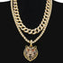 Drizzy Tiger Tennis plus Cuban Choker Set