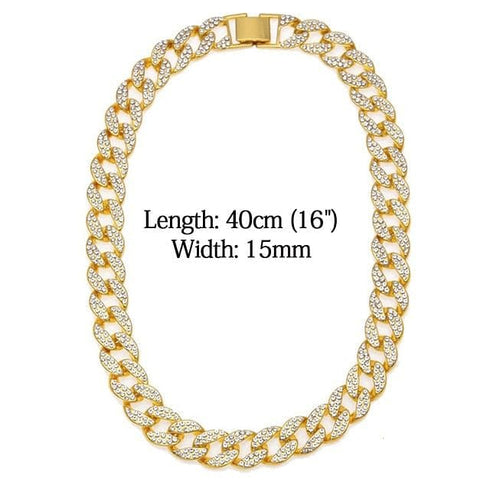 Drizzy Tiger Tennis plus Cuban Choker Set