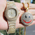 Iced Smiley Pendant + Watch Gift Set