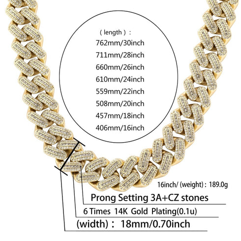 Exotic Baguette Cuban Chain