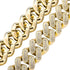 Exotic Tri Color Baguette Cuban Chain