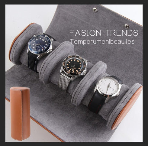 Faux Leather Watch Case