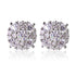 Flower Cluster 925 Sterling Silver Moissanite Earrings