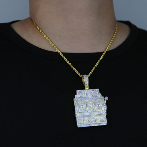 Full Iced 777 Pendant Chain