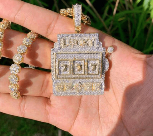 Full Iced 777 Pendant Chain