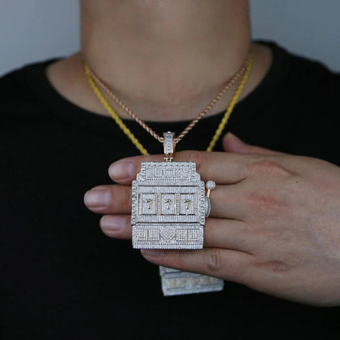 Full Iced 777 Pendant Chain