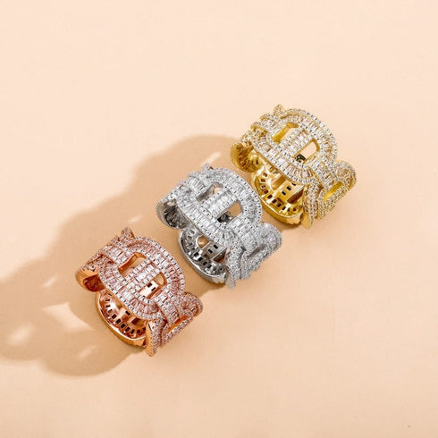 Fully Blinged Out Miami Cuban Ring