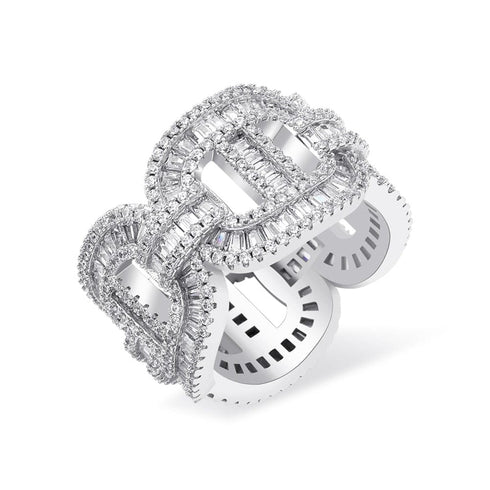 Fully Blinged Out Miami Cuban Ring