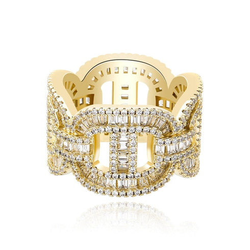 Fully Blinged Out Miami Cuban Ring