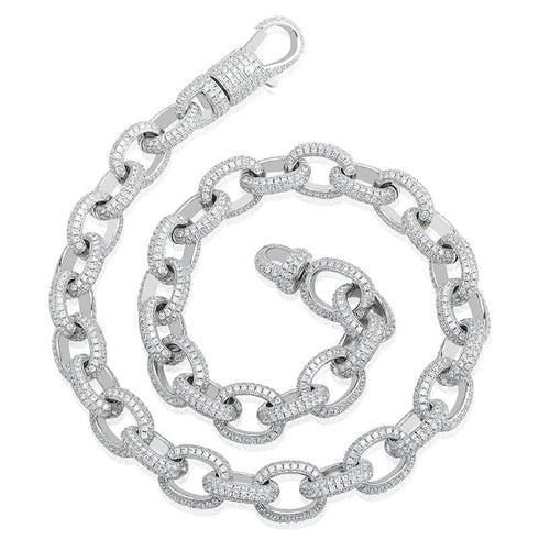 Fully Iced 15MM Icy Rolo Chain