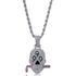 Fully Iced 999 Skull Pendant Chain