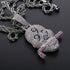 Fully Iced 999 Skull Pendant Chain