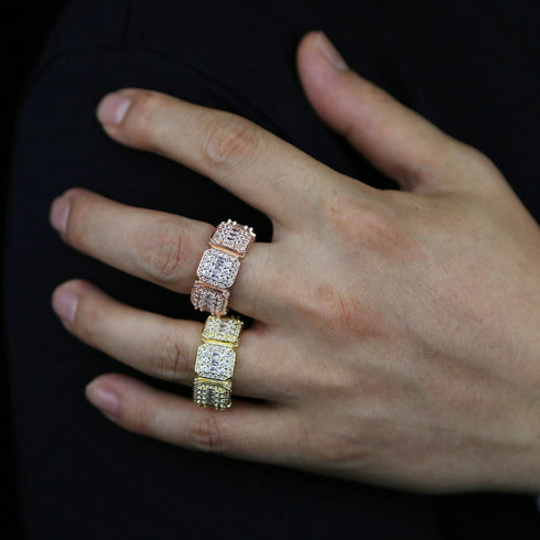 Fully Iced Baguette Rings