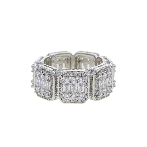 Fully Iced Baguette Rings