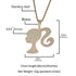 Fully Iced Barbie Pendant Necklace