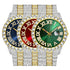 Fully Iced Bling Watch + Cuban Bracelet Bundle