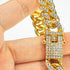 Fully Iced Bling Watch + Cuban Bracelet Bundle