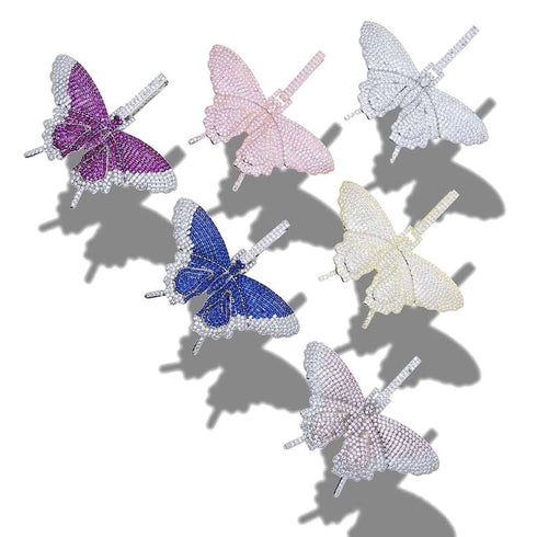 Fully Iced Butterfly Pendant Tennis Chain
