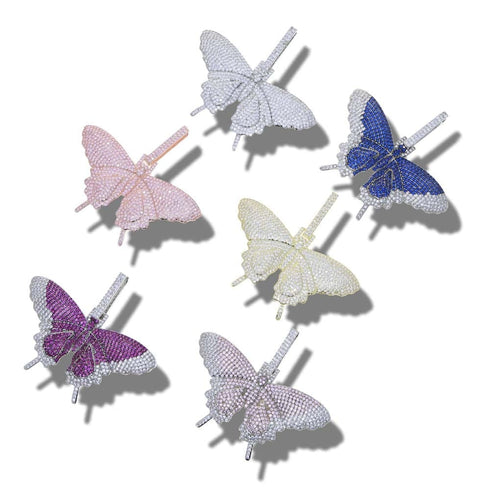 Fully Iced Butterfly Pendant Tennis Chain