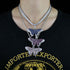 Fully Iced Butterfly Pendant Tennis Chain