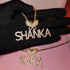 Fully Iced Custom Butterfly Name Chain