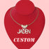 Fully Iced Custom Butterfly Name Chain