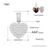 Fully Iced Custom Heart Baguette Photo Pendant Necklace
