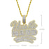 Fully Iced Da "Hustle Hard" Pendant Chain