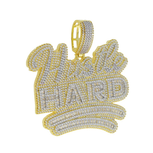 Fully Iced Da "Hustle Hard" Pendant Chain