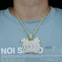 Fully Iced Da "Hustle Hard" Pendant Chain